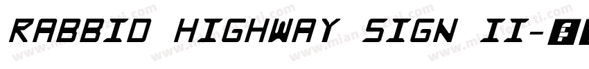 Rabbid Highway Sign II字体转换